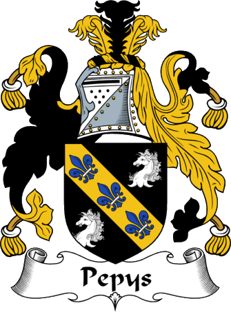 EnglishGathering - The Pepys Coat of Arms (Family Crest) and Surname ...